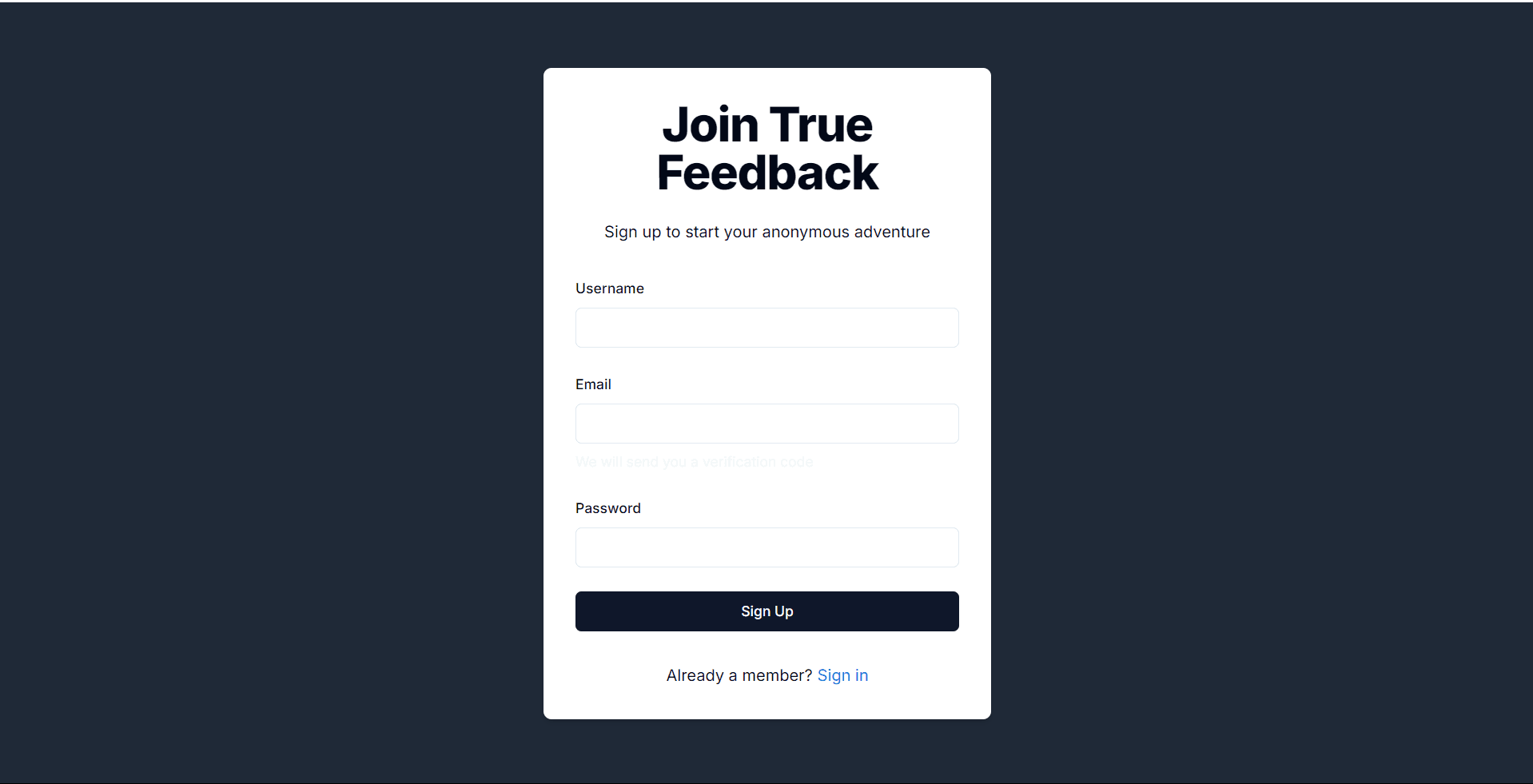 True Feedback